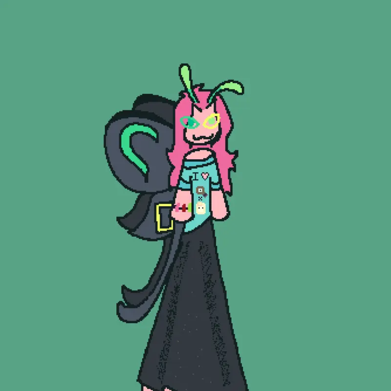 The Silly Moth (Darkxwolf17_Uzi's OC) by @TheUnstableProgram