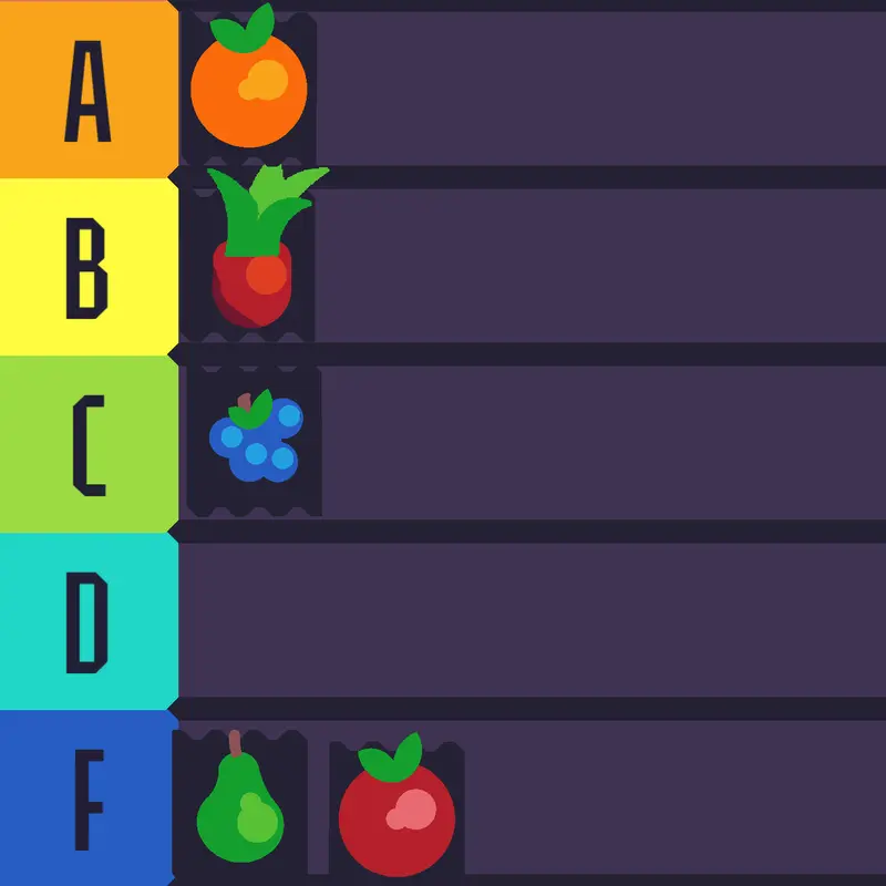 Ranking better fruit - Ranking mejor fru by @SantiagoMorenoMenese