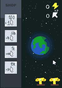 Earth Clicker game