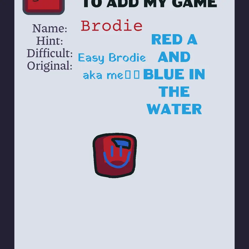 Game by @BrodieSUS
