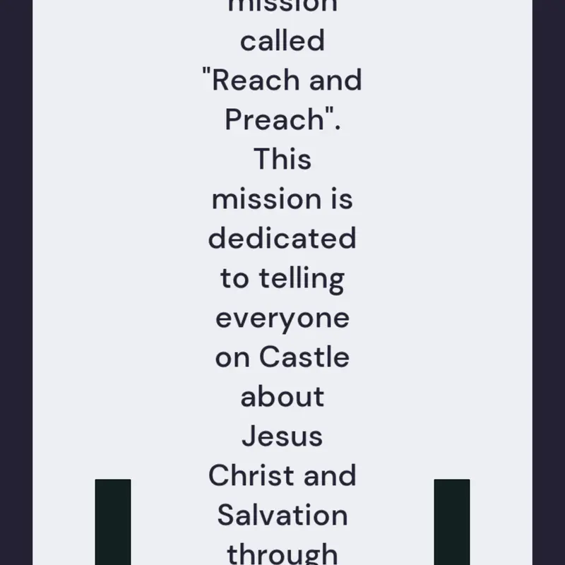 Mission "Reach and Preach" by @EpiCg