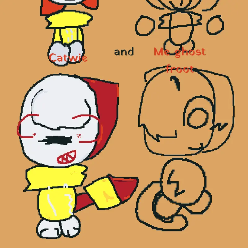 So catwie and ghost by @LunaFaye
