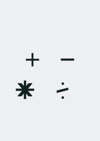 Math symbol band
