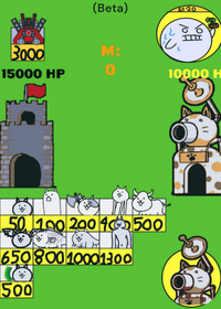 The battle cats Castle version