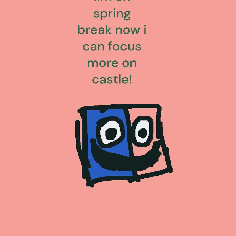 SPRING BREAK IS HERE by @justshapes