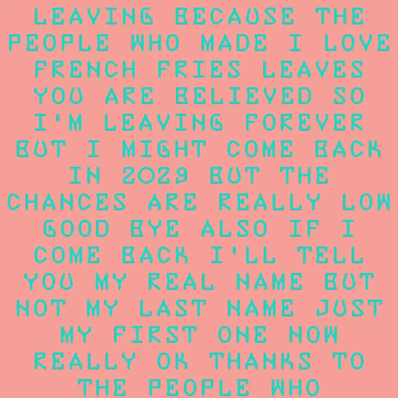 Bye by @MarieBooth