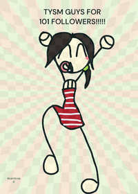 THX FOR 101 FOLLOWERS