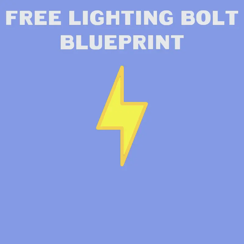 Lighting bolt blueprint by @Gamers_inc