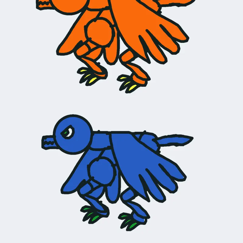 Dino birds by @coolkid232