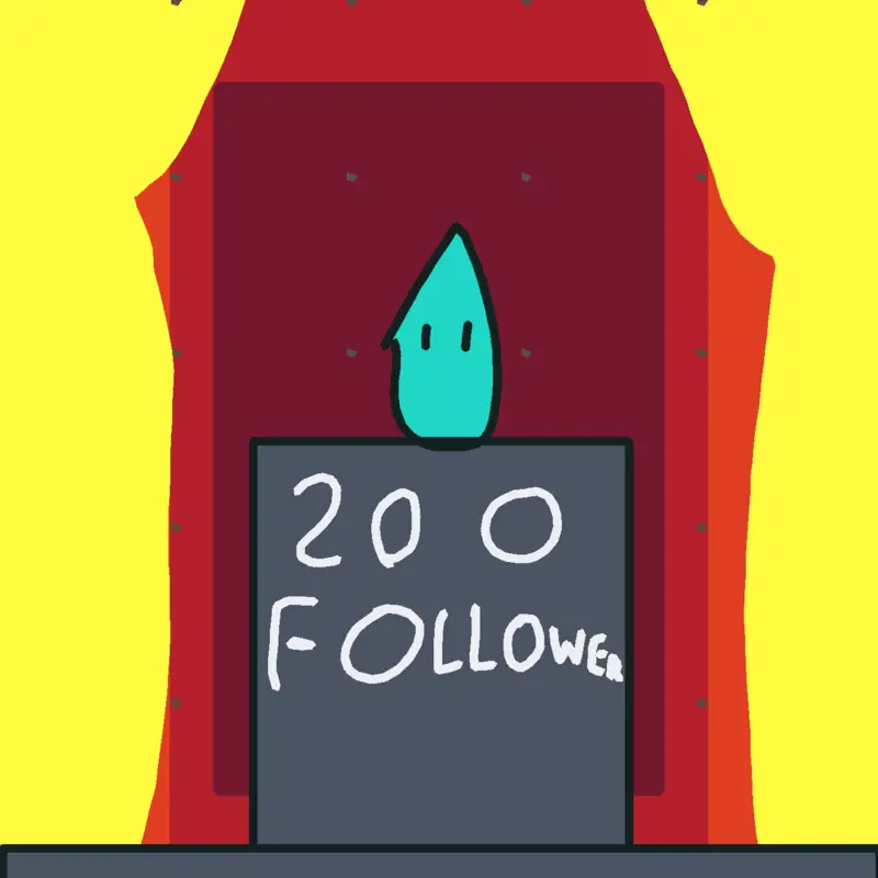 200 followers by @Newguese