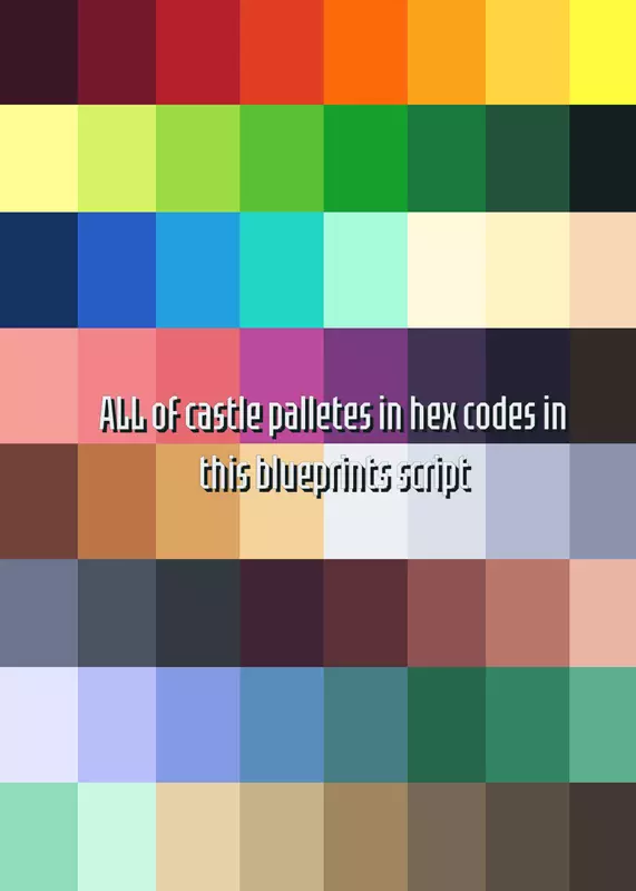 hex code castle palletes by @Macawzin