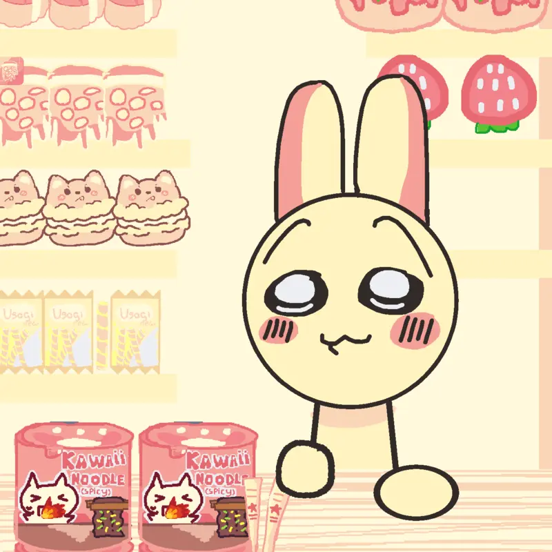 Usagi Mukbang! by @Mega_Miko_CatXDDD