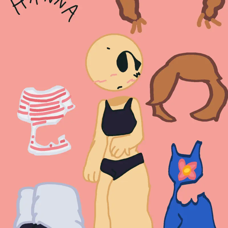a Buddy the Unicorn dress-up game by @ilove_freddy