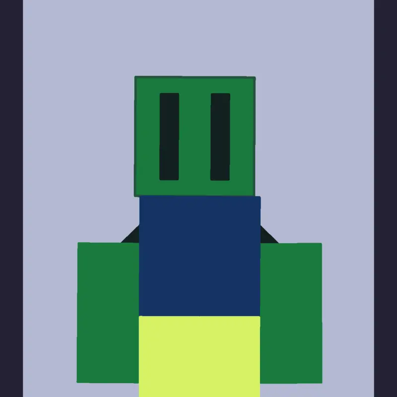 Green Cube Ragdoll by @_RaiChu