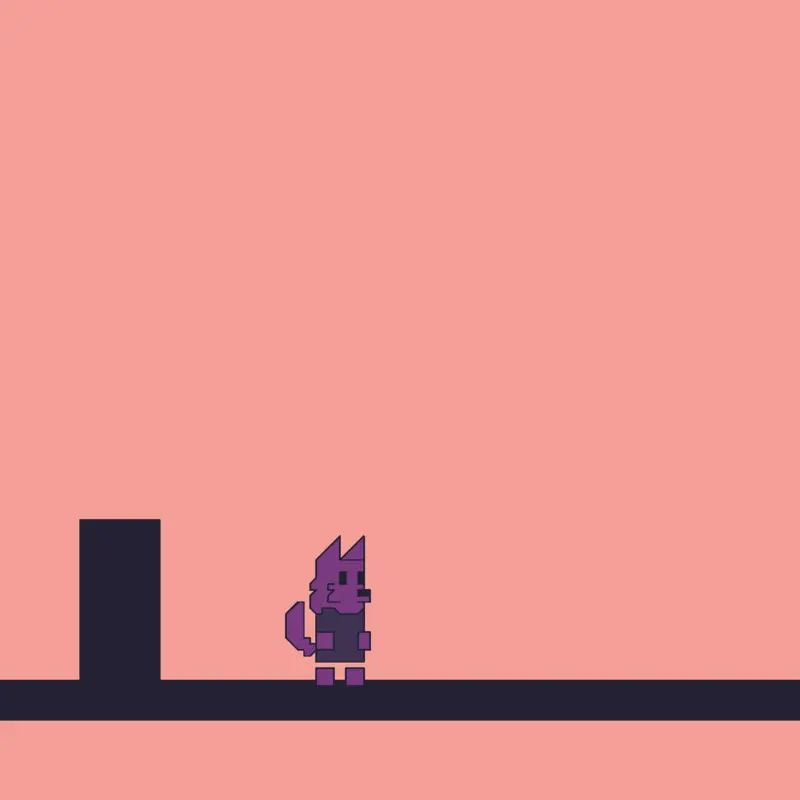 2d wolf test by @Kit-Kwopy