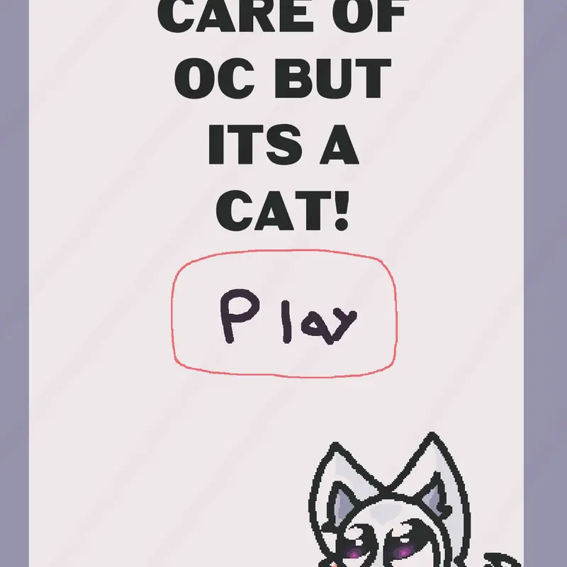 take care of oc but a cat : D! by @StarlightLovesFoxes