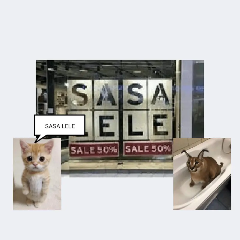 sasa lele meme by @111Brick