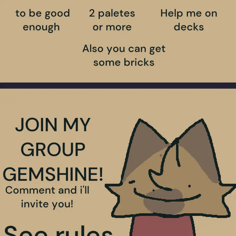 JOIN MY GROUP!!!!! (PLEASE) by @UBEarchue