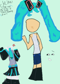 Miku like a shooting star! Hatsune miku
