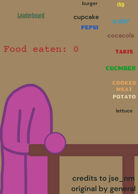 Eating food