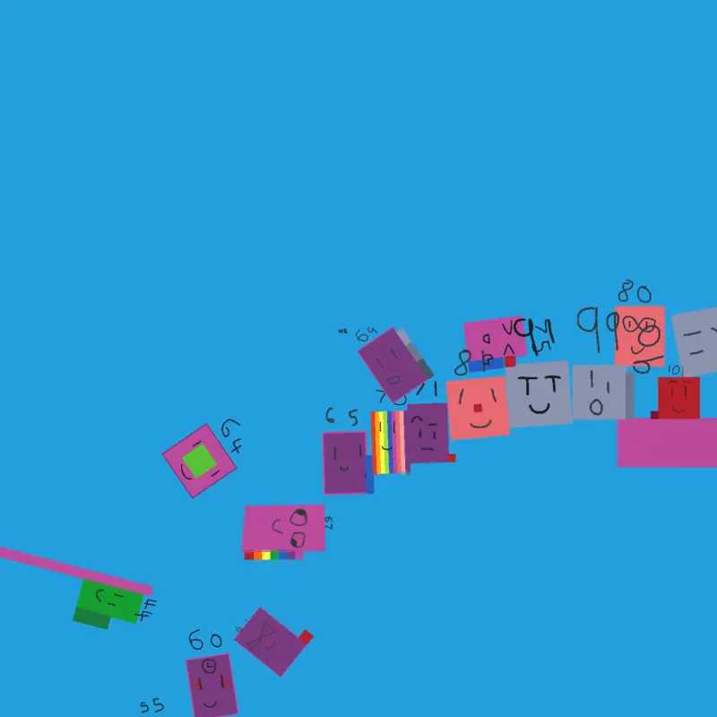 Numberblocks 0 to 200 by @thestickman_dude
