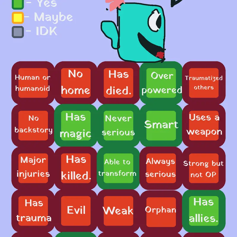 OC bingo! by @PotatoDogWeLoveYouPotato