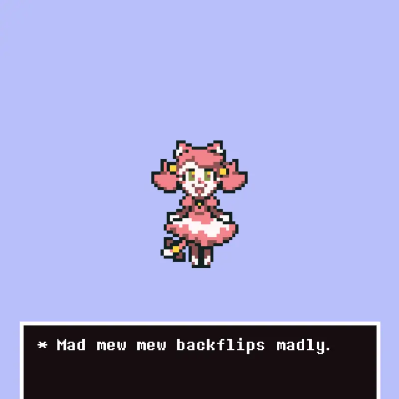 Mew mew flip by @Raven_hart