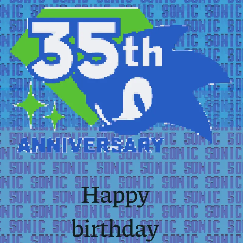 Sonic 35th by @Heitorpeixoto