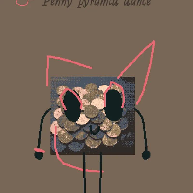 Penny pyramid by @Oleksandra2017