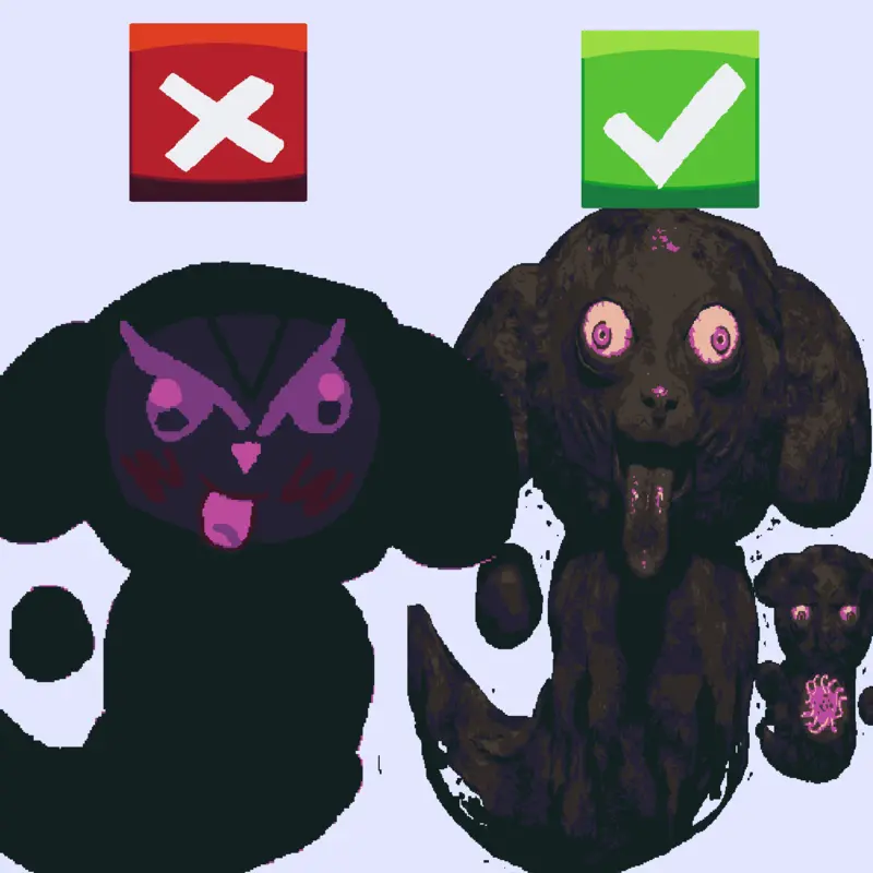 Why does naugfied milkpuppy look creepy by @ihatespidymite5551