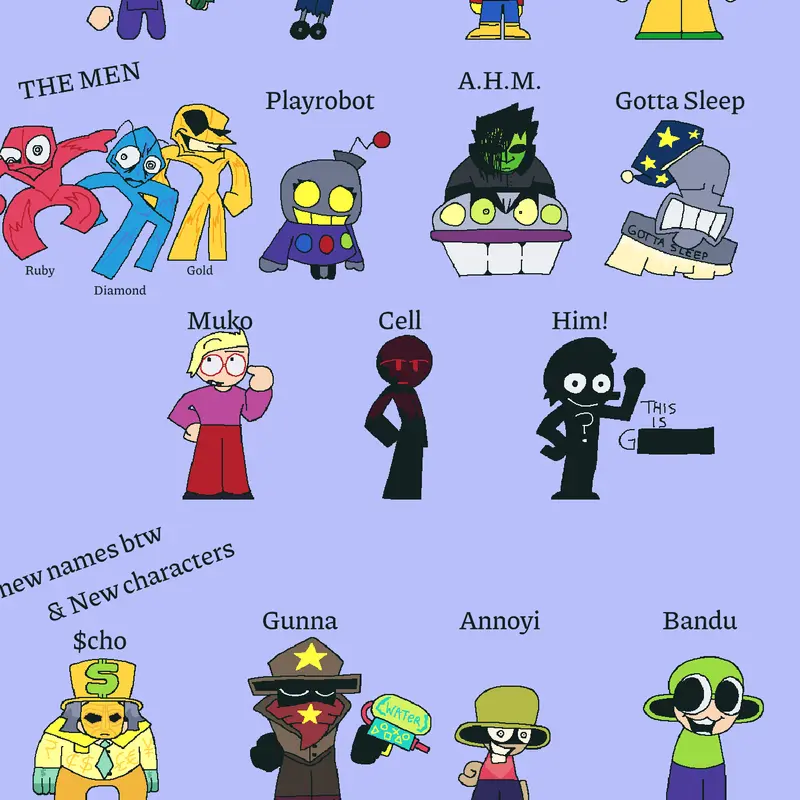 Corn Tower Characters by @iforgormyname