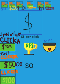 Clicker game with upgrade so no one uses...