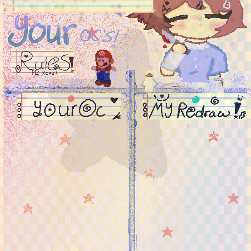 ✩Redrawing your ocs!✩ by @P3NEL0P3_ST4R