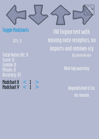My FNF engine test (moving note receptors)