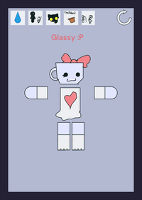 Meet glassy :)|dandy world oc|