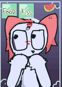 Lazy little emoji cat thing ragdoll kiss