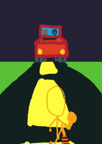 Help me I'm being chased by a car - Orange...