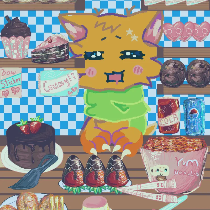 My OC in Mukbang Trend by @mimisxt