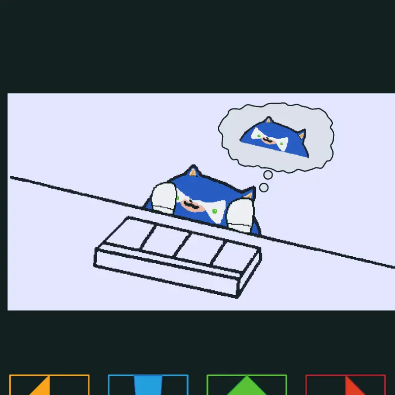 Sonic cat by @Verity_boy