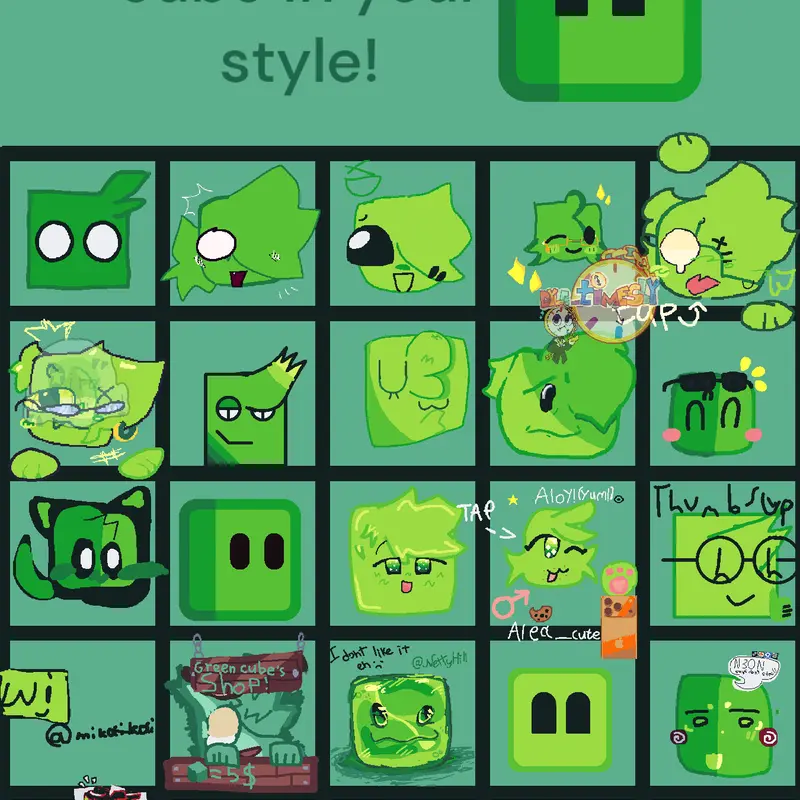 Draw Green with your Style! by @Thirdyboy1234