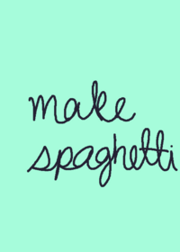 make spaghetti