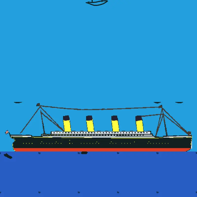 Sink Rms titanic and other ships! by @Greek_Flipperr