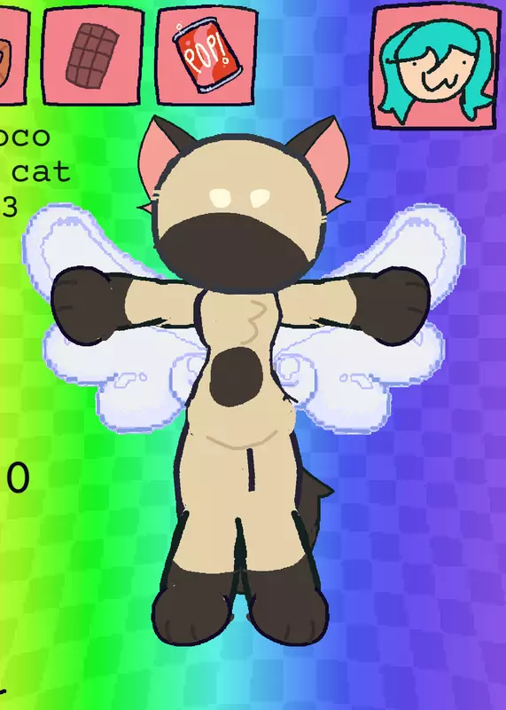 Choco the cat ragdoll game! by @MapleTheSyrupCat