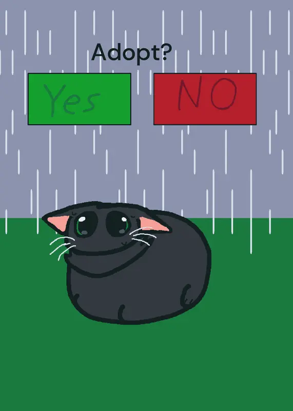 Adopt the cat? by @iliekbread