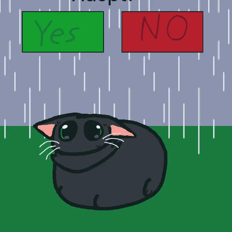 Adopt the cat? by @iliekbread