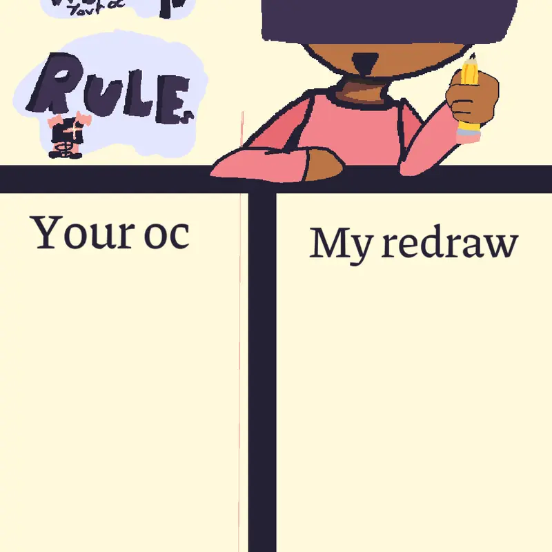 Redrawing ur oc! by @-_S3CR3T_4G3NT_-
