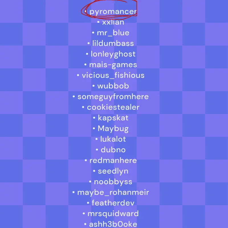 Game by @Pyromancer