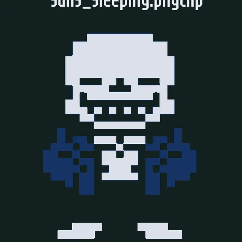 Sleeping Sans free to use by @Ana_Cookie