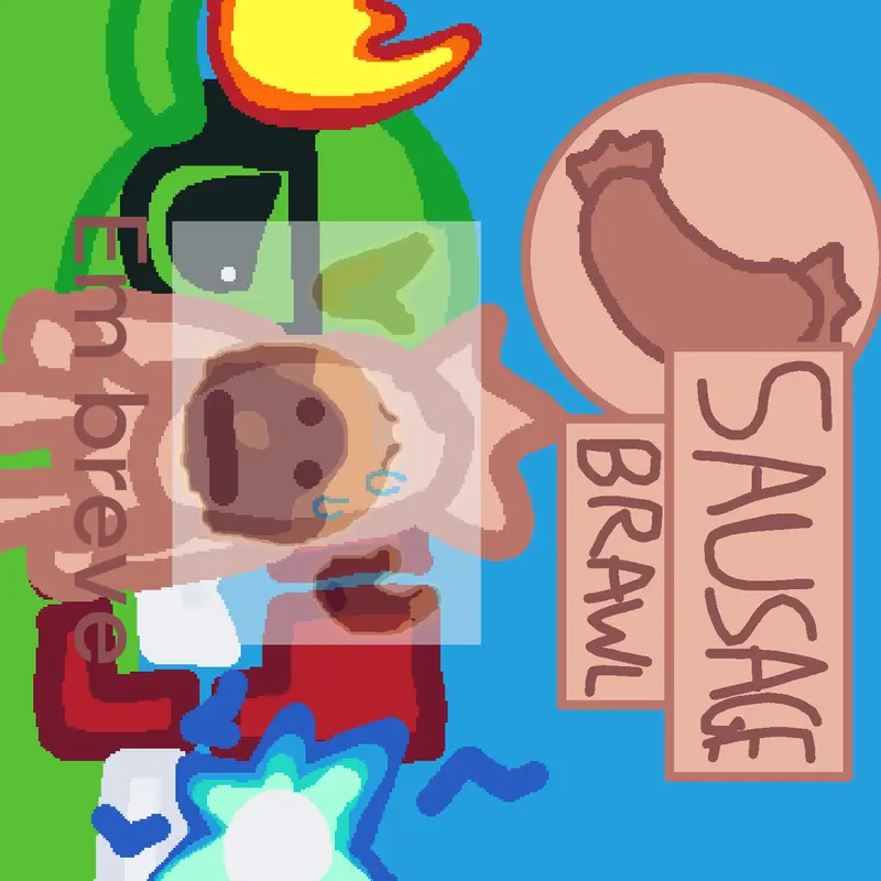 Sausage brawl by @MrFireBR