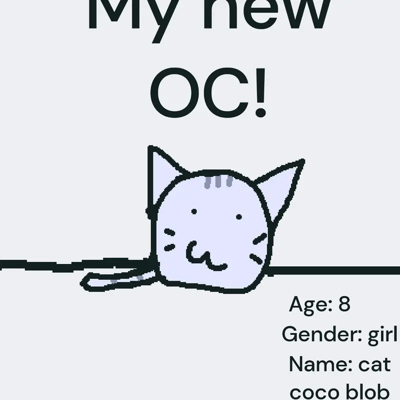 Guys! I now have a new OC! by @catcocoblob